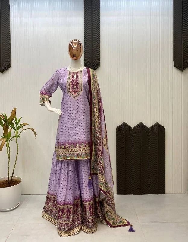 Party Wear Look Beautiful Top And Bottom With Dupatta