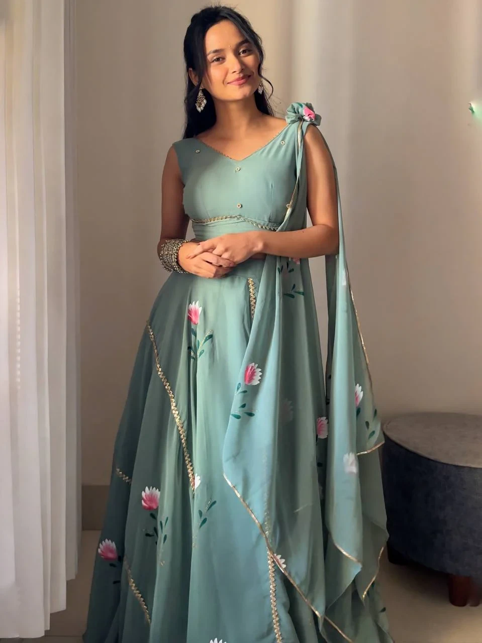 Party Wear Look Designer Lehenga Choli With Fancy Print