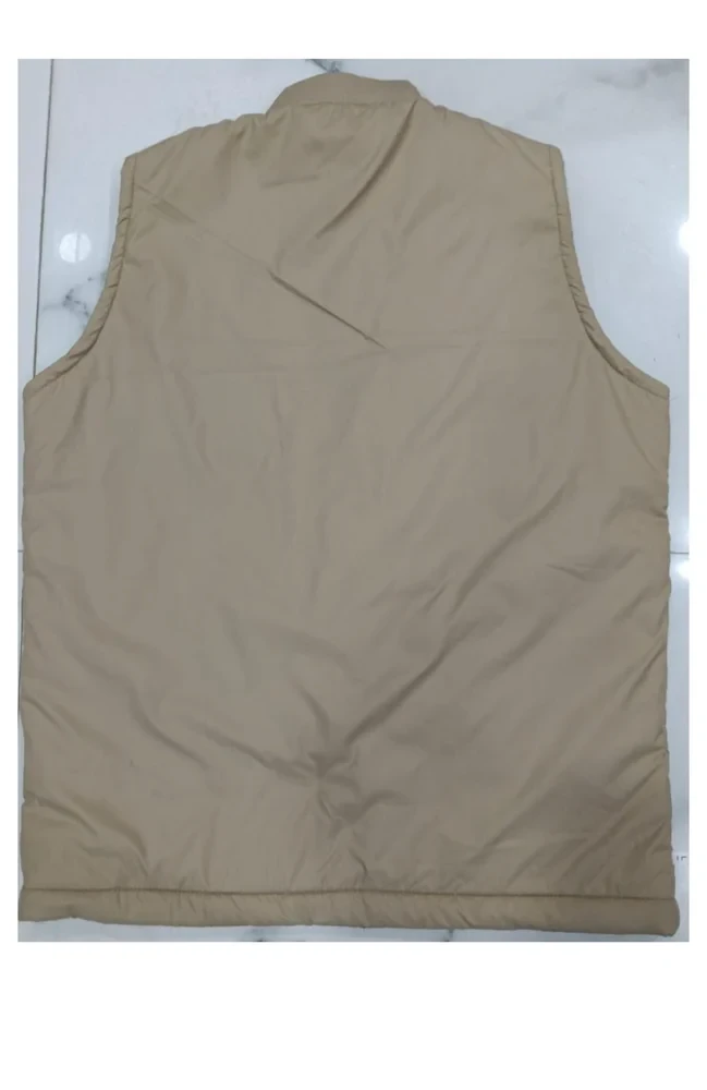 Sleeveless Khaki Jacket