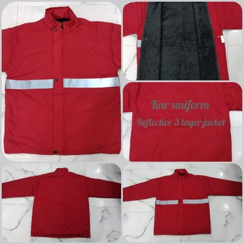 RED REFLACTIVE MEN JACKET